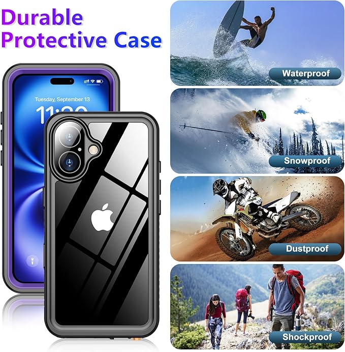 2025 New Designed for iPhone 16 Case Waterproof, Phone Case for iPhone 16 6.1" - Image 6