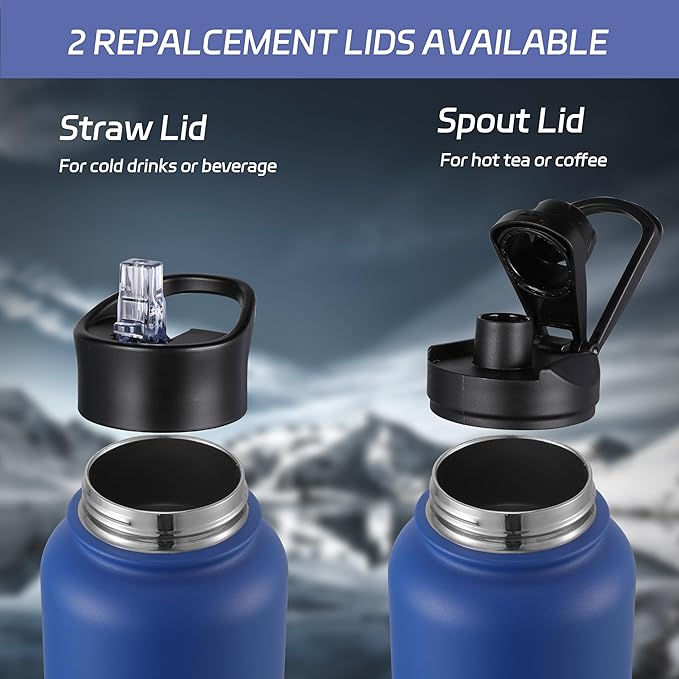 HASLE OUTFITTERS 32 oz Insulated Water Bottle Stainless Steel Double Walled - Image 4