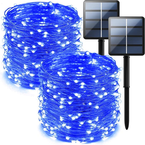 2-Pack 200 LED Solar Fairy Lights Outdoor, Upgraded Oversize Lamp Beads & Super by SelarlytLighting