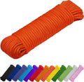 TECEUM Rope – 150 Feet x 1/4 Inch – Orange – Strong All-Purpose Utility Rope – by TECEUM