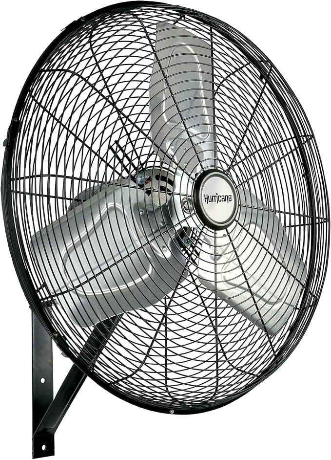 Hurricane 30" Pro Commercial Grade Oscillating Wall Mount Fan, or Workshop - Image 6