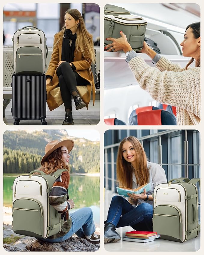 LOVEVOOK Travel Essentials Carry on Backpack 40L Travels Backpack - Image 7