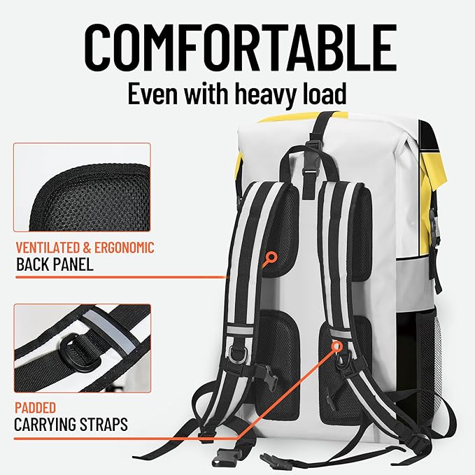 Dry Bag Waterproof Backpack for Women Men, 5L Small Roll Top Lightweight Dry - Image 6