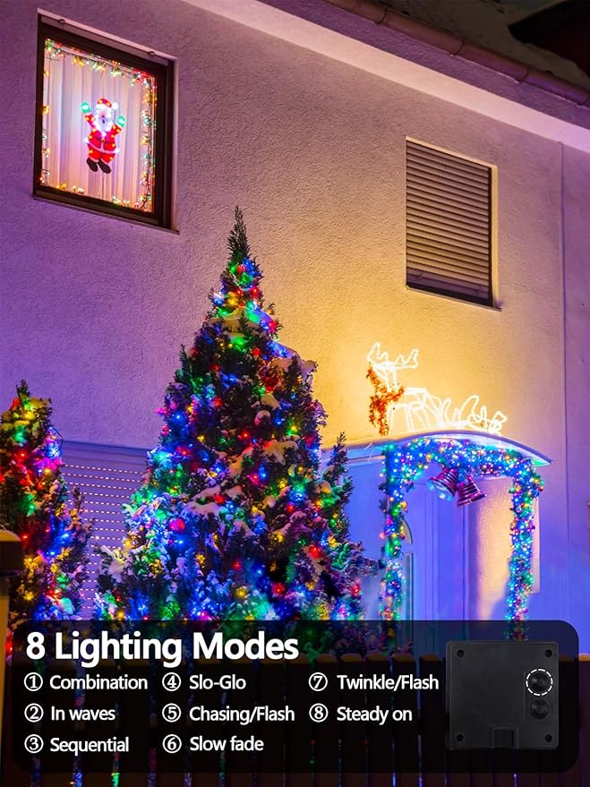 6 Pack 600 LED Solar String Lights - Image 7