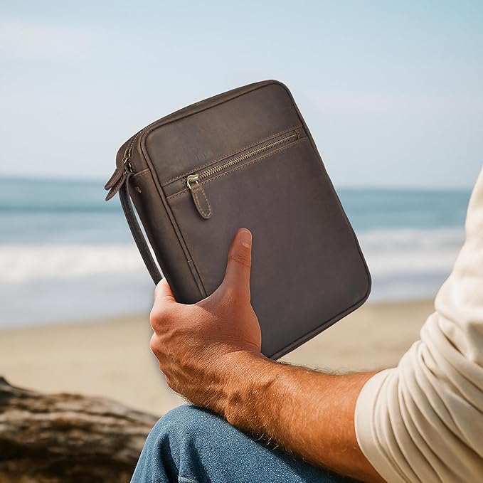 LEATHER VILLAGE Genuine Leather Bible Cover - Image 8