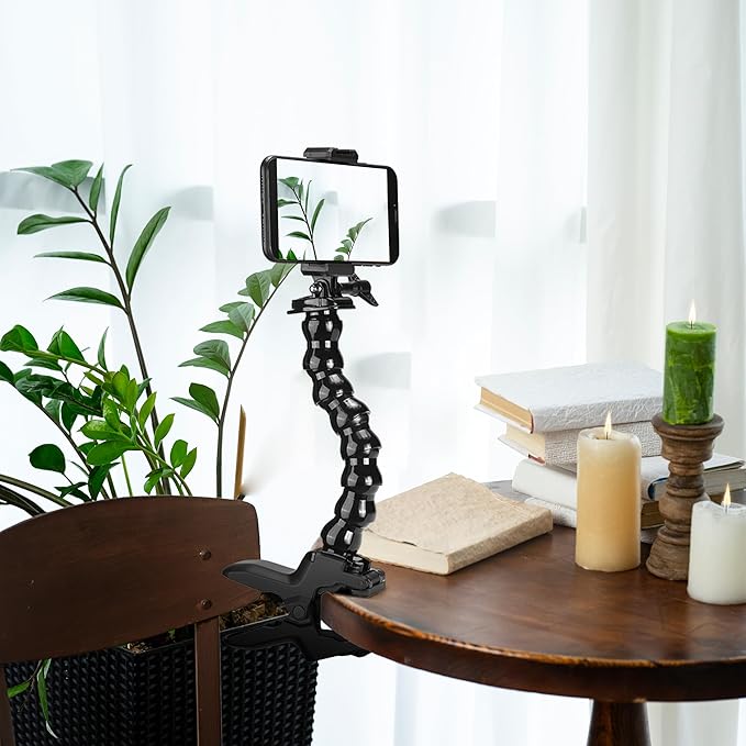 Gooseneck Phone Holder Flex Clamp Clip Mount - Image 5
