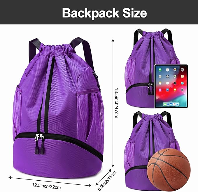 Hoedia Sports Drawstring Backpack - Image 6