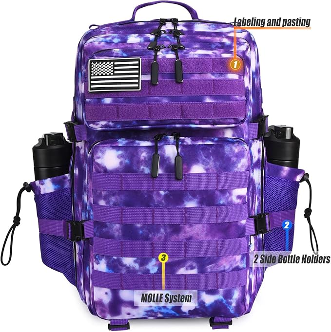 45L Tactical Backpack for Men Women, Military Assault Pack - Image 5
