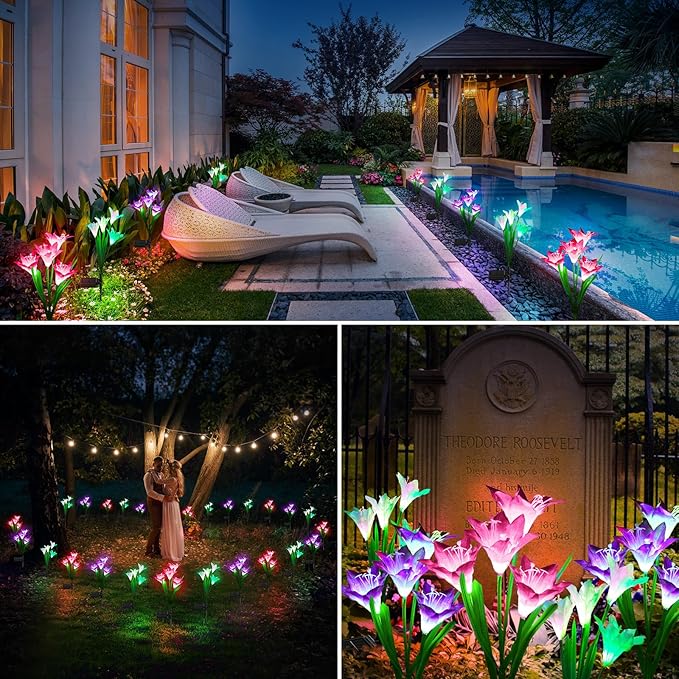 KOOPER Outdoor Solar Lights, 10 Pack Solar Garden Light - Image 6