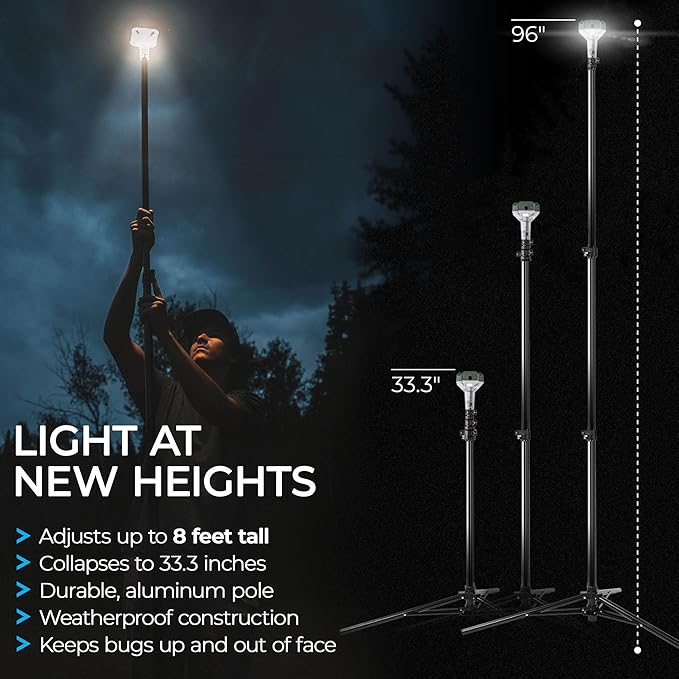Devos Outdoor | LightRanger 800 Lumen Rechargeable Telescoping LED Lantern | 30 - Image 4