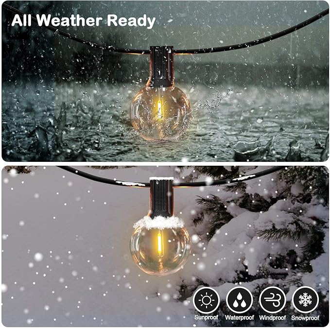 200FT LED Outdoor String Lights - Image 4