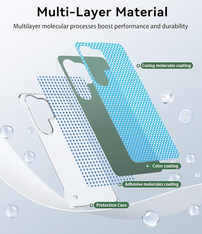 GRECAZO Slim Borderless for Samsung Galaxy S26 Ultra Phone Case 6.9" Ultra-Thin - Image 5