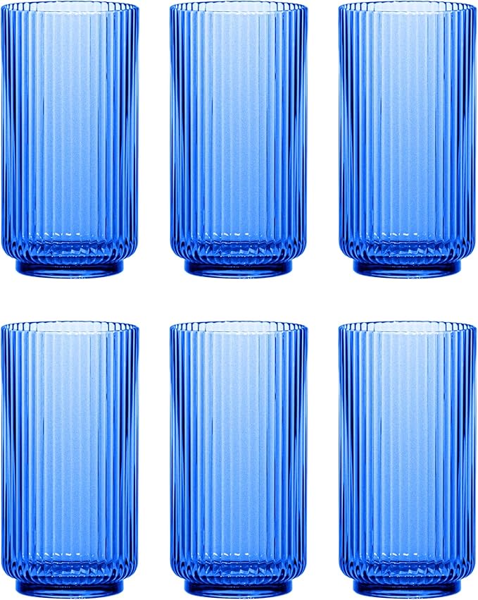 Abode Homewares Mesa 22 oz Durable Acrylic Jumbo Drinking Glasses, by AbodeHomewares-TheDesignDestinationforTabletopDrinkwareKitchenandPet