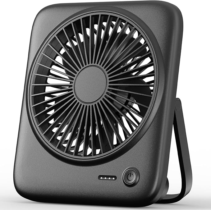 Otlonpe Personal Portable Desk Fan, 4000mAh Small Rechargeable Portable Fan by OTLONPE