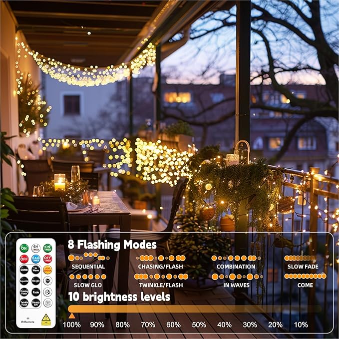 HXWEIYE Rechargeable Fairy Lights - Image 7