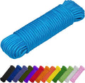 TECEUM Rope – 90 Feet x 3/8 Inch – Sky Blue – Strong All-Purpose Utility Rope – by TECEUM
