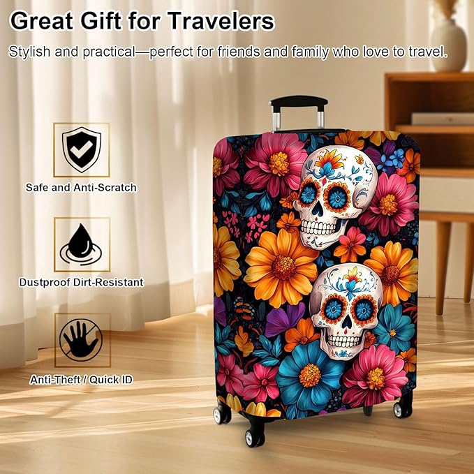 Luggage Cover Protector for 22-24 Inch Suitcases, TSA Approved Elastic Travel - Image 7