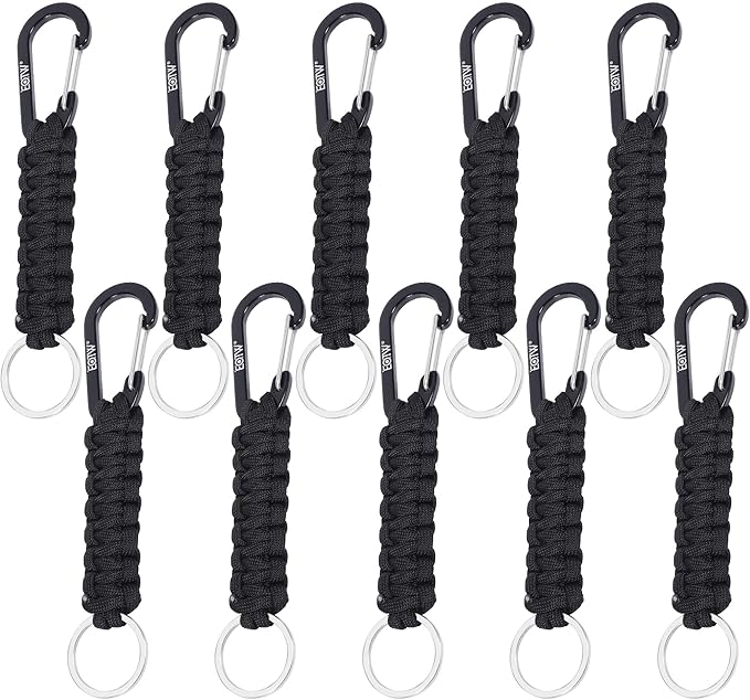 EOTW Paracord Keychain for Men Women Paracord Carabiner Backpack Keychain by EOTW