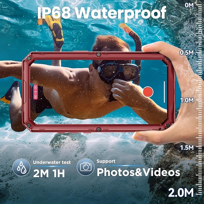 Mitywah Waterproof Case for iPhone 17, Rugged Metal Case - Image 3