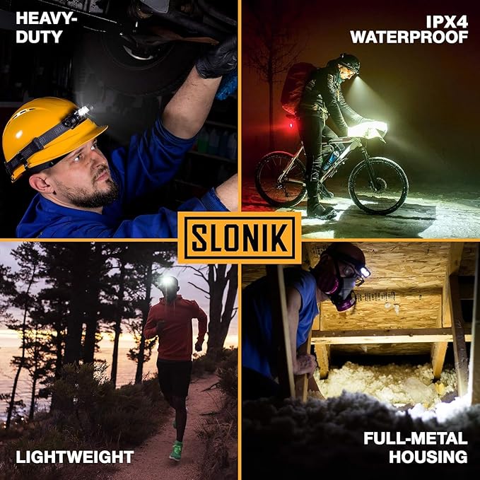 SLONIK Rechargeable Headlamp for Adults - Image 2