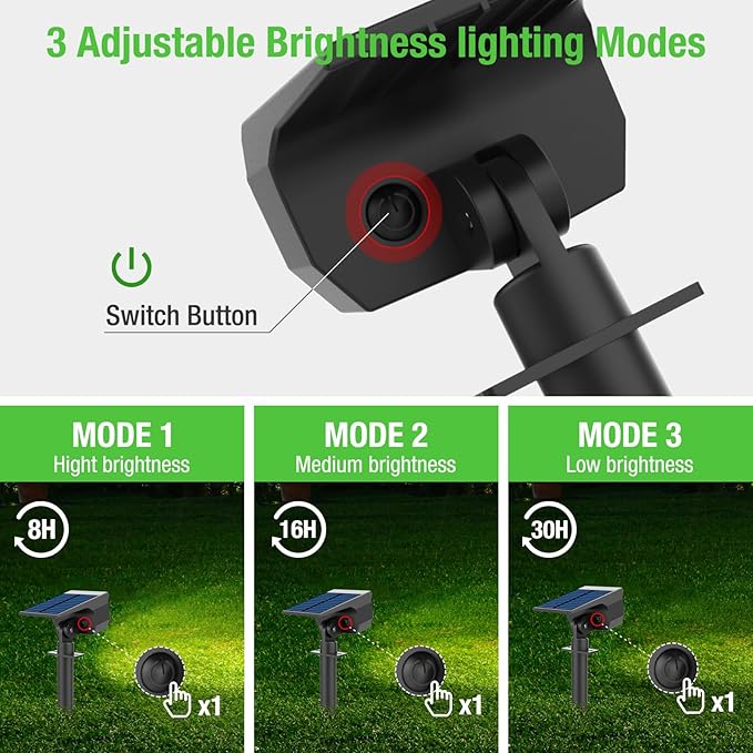 nipify 10 Pack Solar Spot Lights Outdoor Motion Sensor - Image 4
