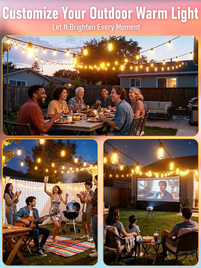 150FT LED Outdoor String Lights - Image 7