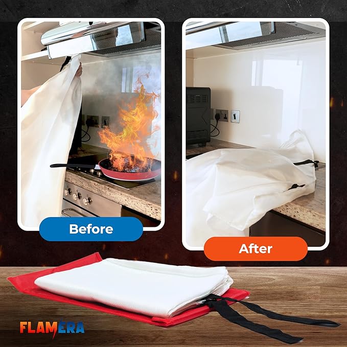 Emergency Fire Blanket for Home and Kitchen Fireproof and Fire Suppression - Image 5
