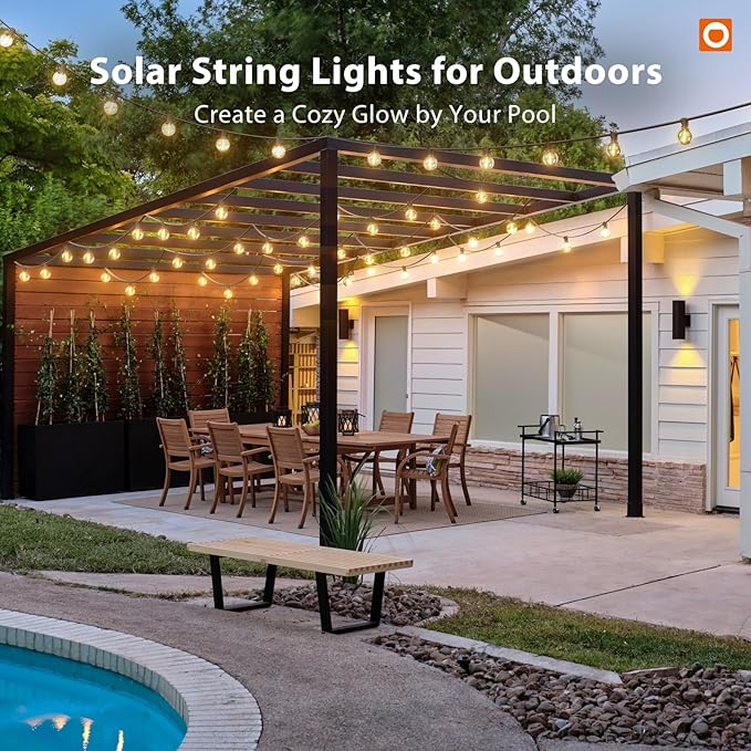 addlon 50FT Solar String Lights Outdoor Waterproof - Image 9