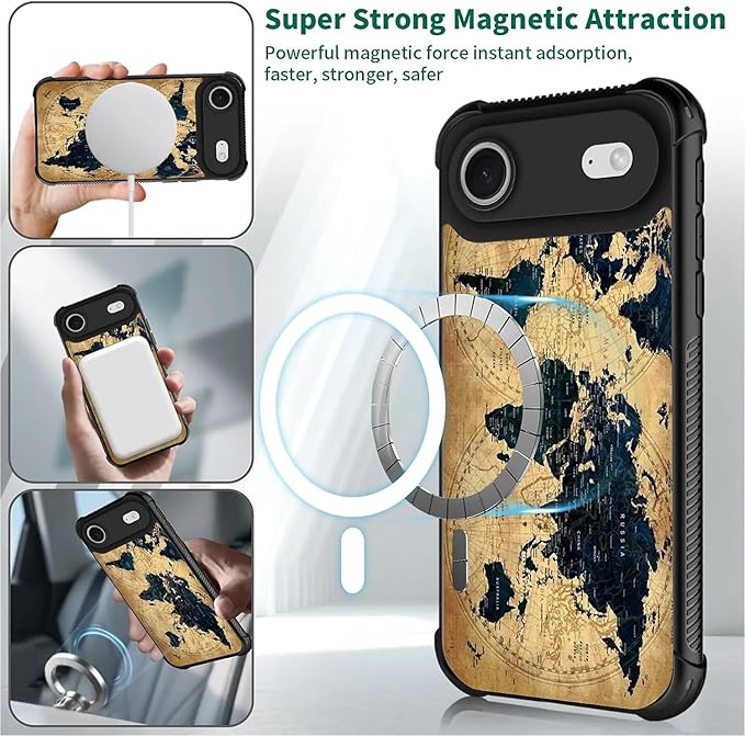 for iPhone 17 Air Case, for MagSafe Graphic Design for Girl Boy Soft Silicone - Image 2
