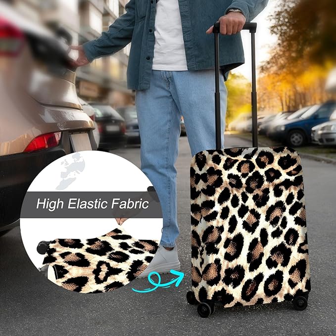 Luggage Cover Protector for 19-20 Inch Suitcases, TSA Approved Elastic Travel - Image 4