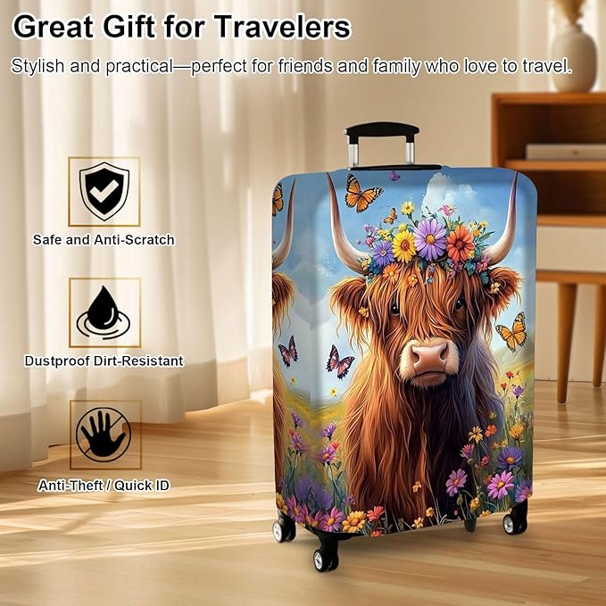 Luggage Cover Protector for 30-32 Inch Suitcases, TSA Approved Elastic Travel - Image 7