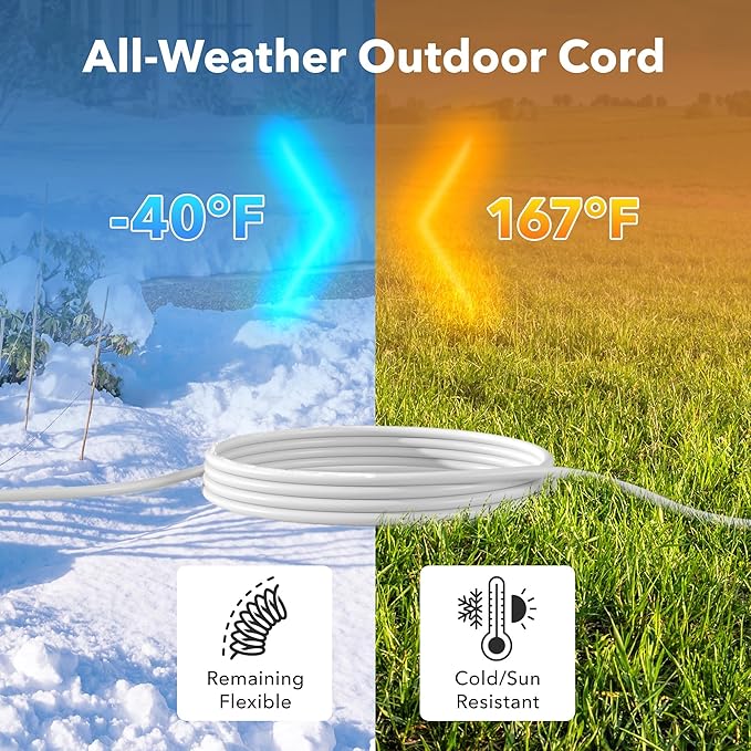 BN-LINK 6ft White Outdoor Extension Cord 16/3 SJTW, 2 Pack, Weather Resistant & - Image 5