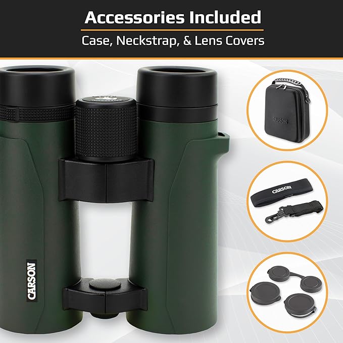 Carson RD Series 10x34mm Open-Bridge Waterproof Compact High Definition - Image 3