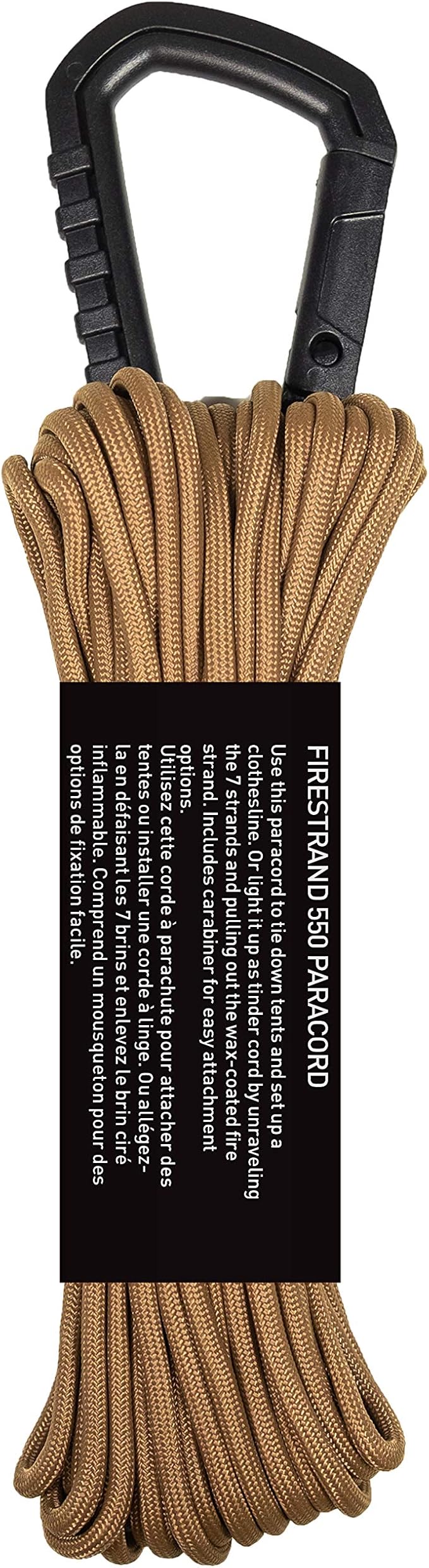 GEAR AID Fire Strand 550 Paracord, 7 Strand Tinder Cord - Image 2