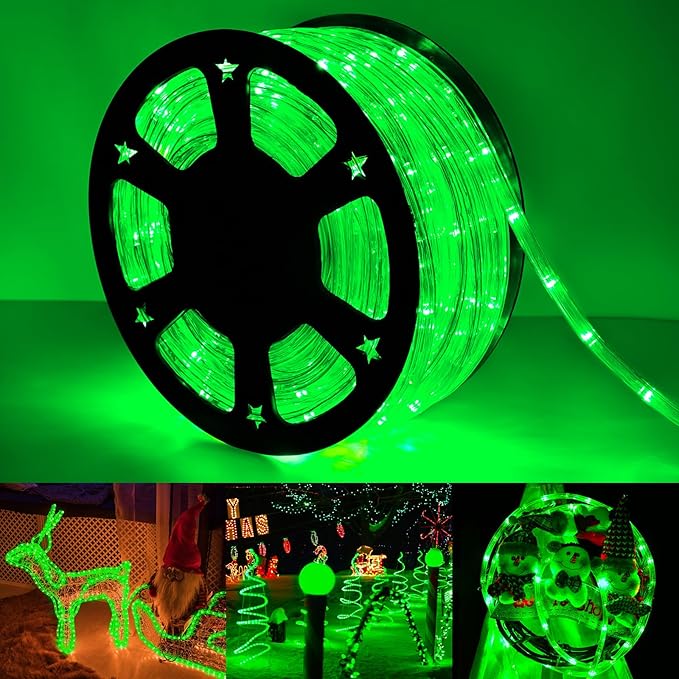 150ft LED Rope Lights Outdoor, 1080 LED Connectable and Flexible Tube Lights by Jnaurb
