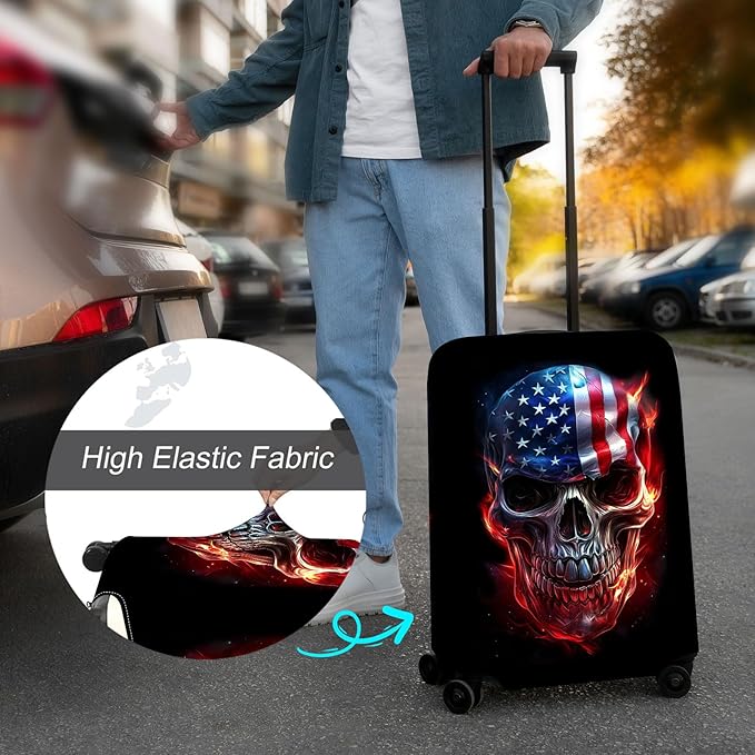Luggage Cover Protector for 30-32 Inch Suitcases, TSA Approved Elastic Travel - Image 4