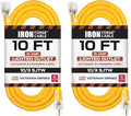 Iron Forge Cable Outdoor Extension Cord 10 Ft, 2 Packs by IronForgeCable