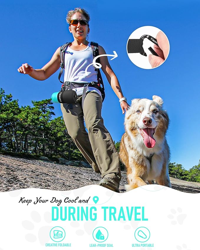 lesotc Dog Water Bottle, Portable Dog Water Dispenser, Leak Proof Dog Travel - Image 5
