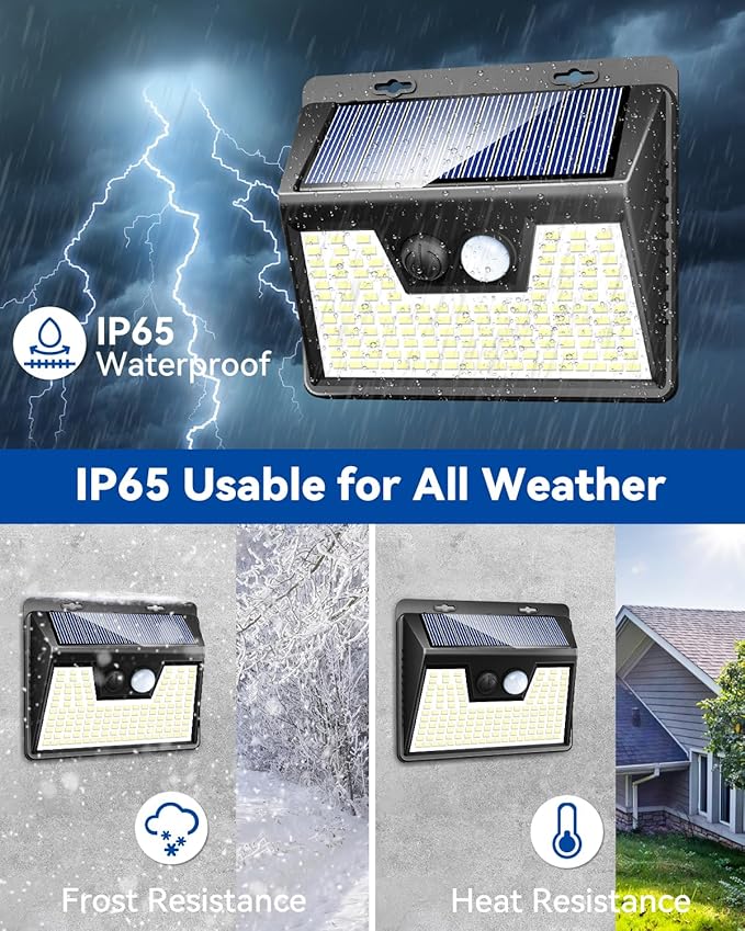 Peasur Solar Powered Lights Outdoor, 140 LED 24Pack Motion Sensor Light Outside - Image 7