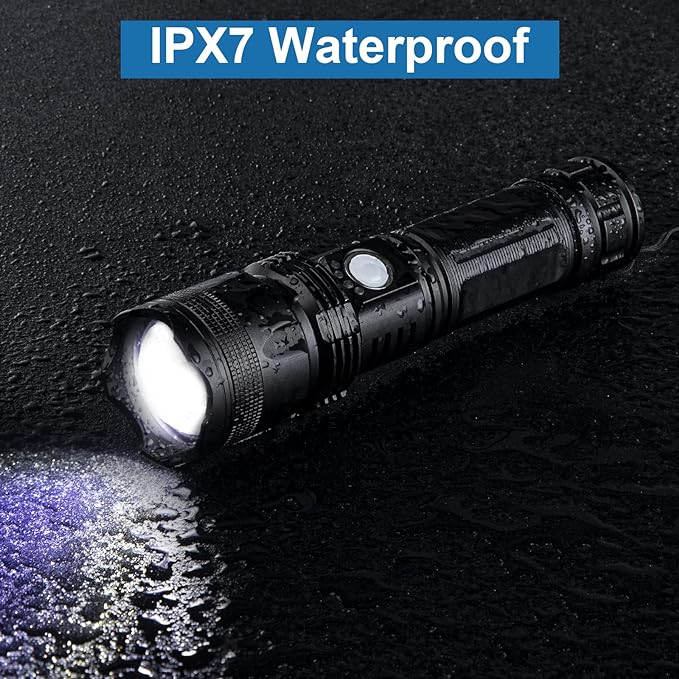 MILAOSHU Rechargeable Flashlights 90, 000 High Lumens - Image 6