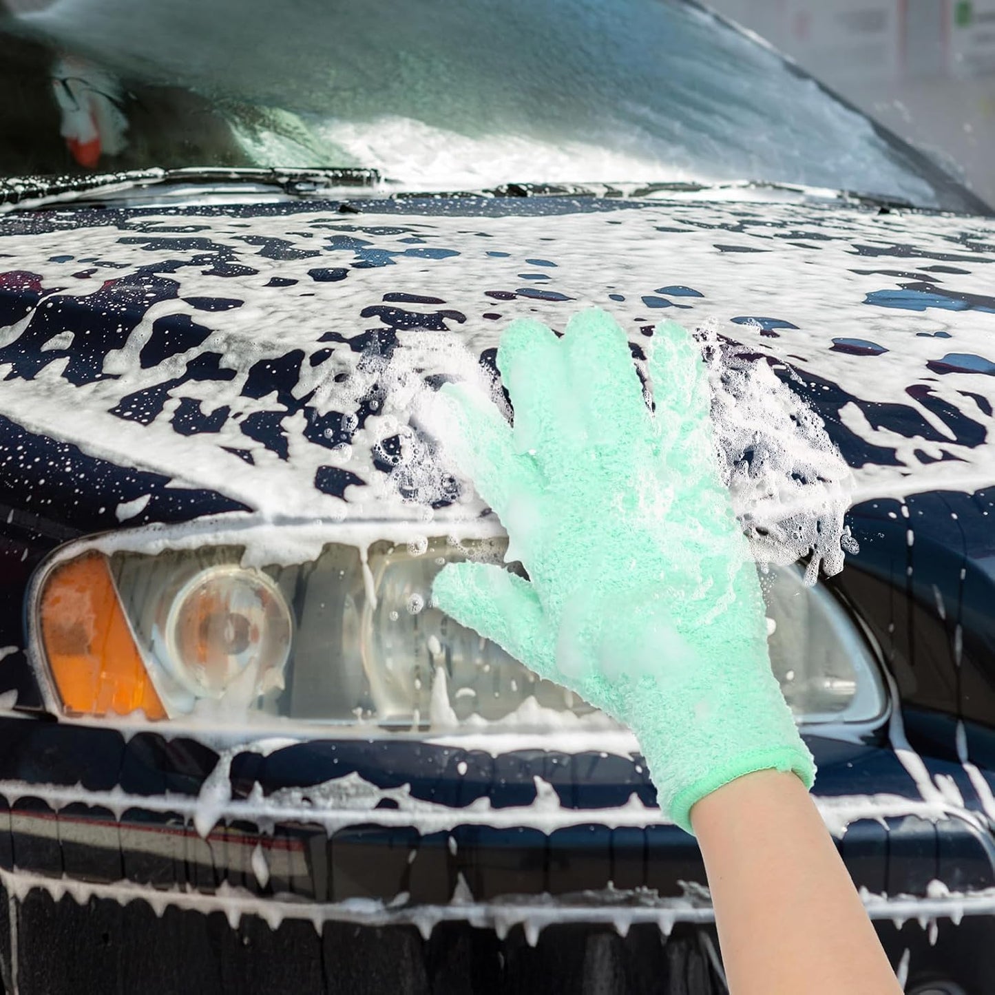 Ouligay Microfiber Gloves for Plant Dusting, Reusable Washable Micro Fiber Cleaning Gloves Mittens Dusting Glove Dust Cloth Glove for Plants Leaf House Indoor Cars Blinds Lamps