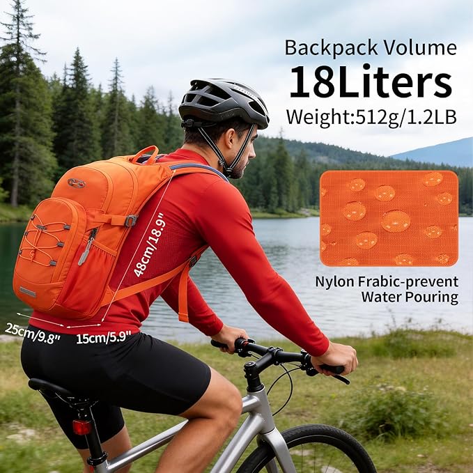 KABAQOO Hydration Backpack, 18L Multipurpose Hiking Backpack - Image 3