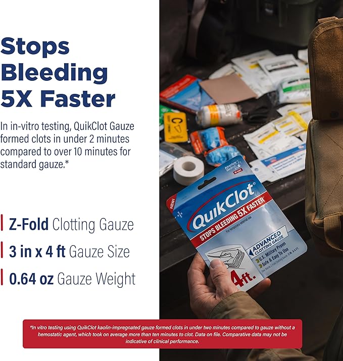 Adventure Medical Kits QuikClot Advanced Clotting Gauze - Image 5