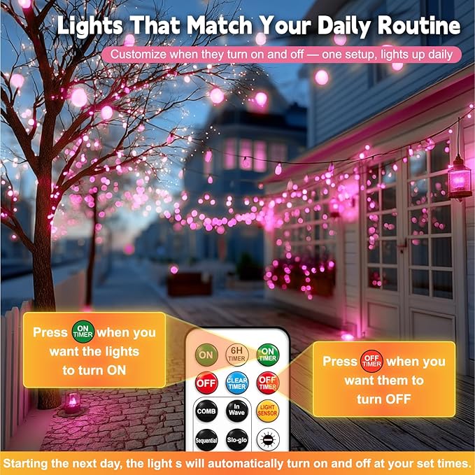 HXWEIYE Rechargeable Fairy Lights - Image 3