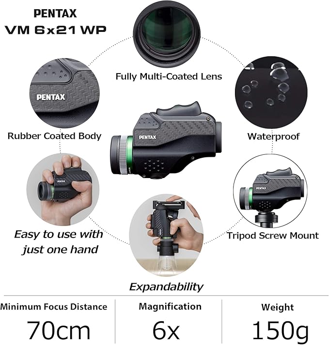 PENTAX Monocular VM 6x21 WP Easy to use - Image 4