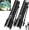 Kmivo Flashlight Rechargeable LED High Lumens, 000 Lumens Super Bright Flash by Kmivo