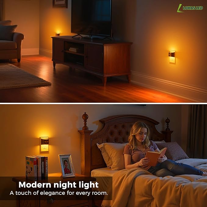 L LOHAS LED Night Light with Motion Sensor & Dusk to Dawn Sensor, Night Lights - Image 7