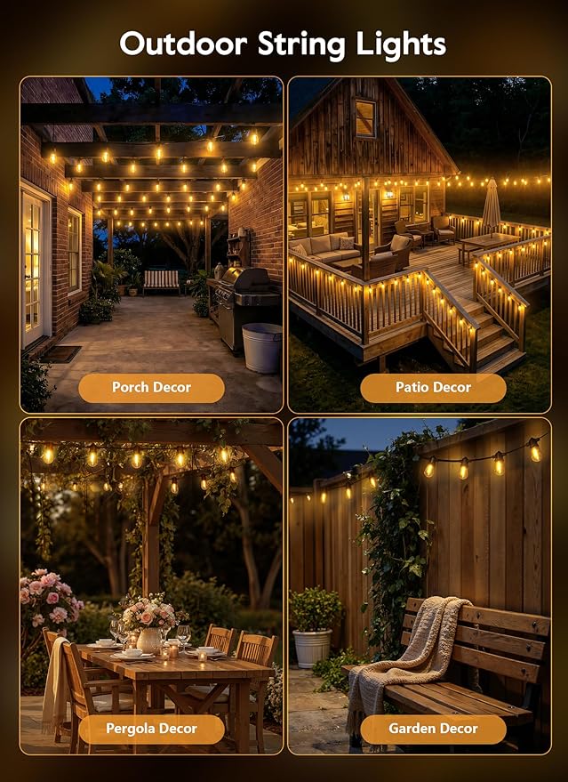 Minetom 202FT Solar String Lights Outdoor Waterproof, 65 LED S14 Shatterproof - Image 6