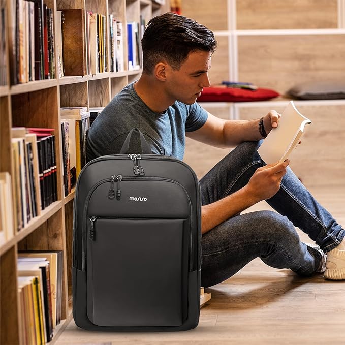 MOSISO Laptop Backpack for Men, Slim Lightweight Compact Computer Backpack for - Image 7