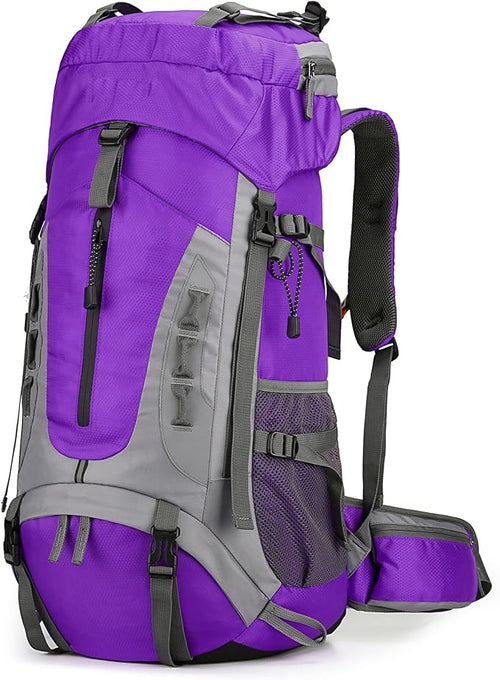 75L Hiking Backpack with Rain Cover Waterproof Camping Backpack Shoes Warehouse by W+WINTMING